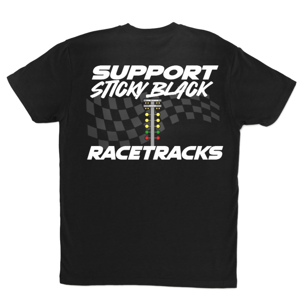SUPPORT STICKY BLACK RACETRACKS