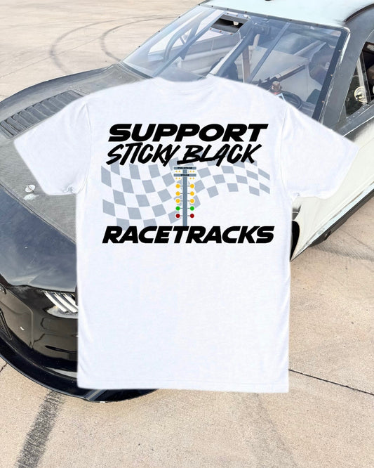 SUPPORT STICKY BLACK RACETRACKS